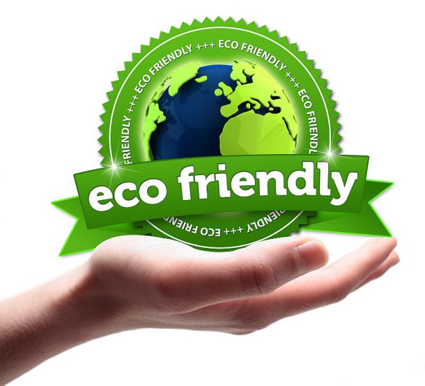 eco friendly! Button, icon